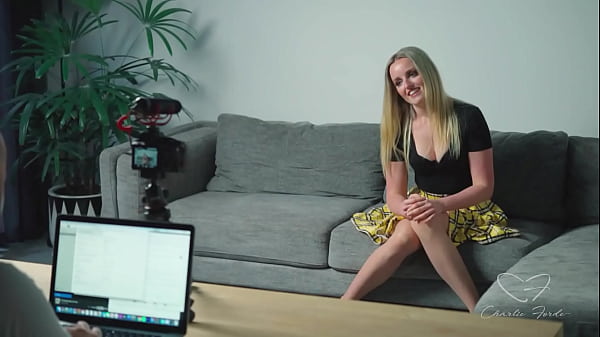 Lucky Director Woody Alyx Finger Fucks Sweet Blonde Charlie Forde! 