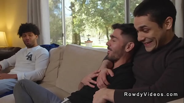 When a nuclear alert comes on the television boyfriend of Nico Coopa peaces out and then black roommate Tony Genius steps up and anal fucks him 