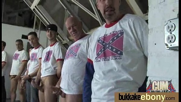 Interracial bukkake sex with blackporn star 6