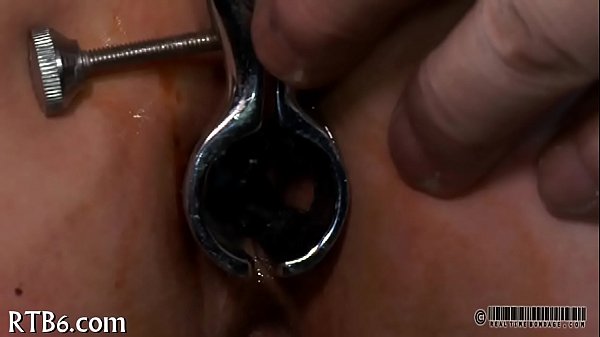 Hard toy for beauty's anal canal 