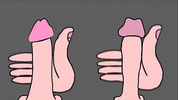 Two straight boys doing a jerkoff contest ANIMATED