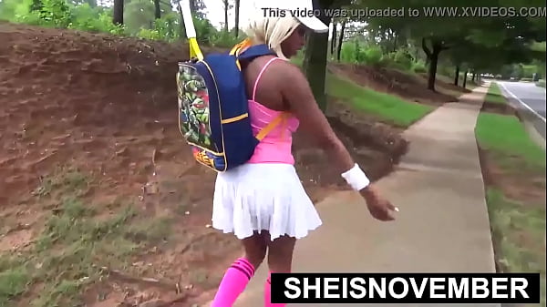 I'm eating old bbc cumshot semen with voluptuous curvy chest out busty young black nerd sheisnovember large erect nipples and gigantic heavy udders shake from point of view rough oral sex after public fellatio by msnovember