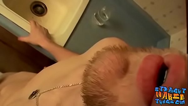 Straight thug spills his cum load 