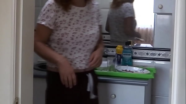 The maid s stepson jerks off watching_me masturbate I_need to_fuck