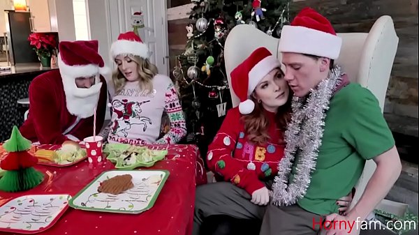 Step Family Christmas Orgy (foursome) video thumbnail
