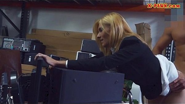 Hot MILF desperate for money gets fucked at the pawnshop 