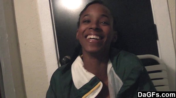 Dagfs My New Ebony Girlfriend Sucks My_Dick On_The Balcony