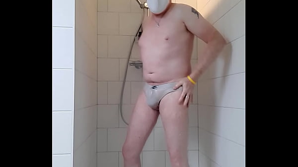 Masturbating in shower many cum with big metal butt plug and sniffing blue boy p..I was very hot this morning.. 