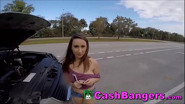 Stranded Horny Big Boobs Teenager Takes Money For SexualFavors