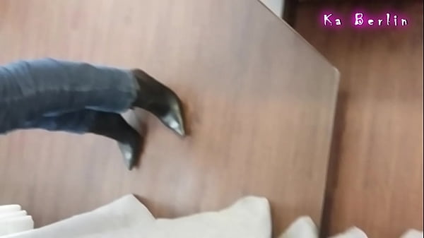 Walking in leather boots