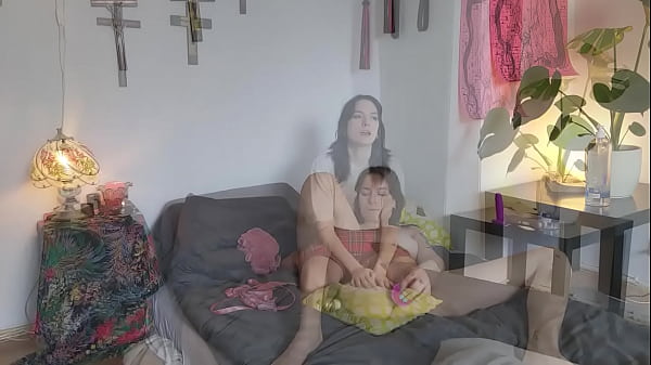 Julia Plays With a Large_Purple Dildo