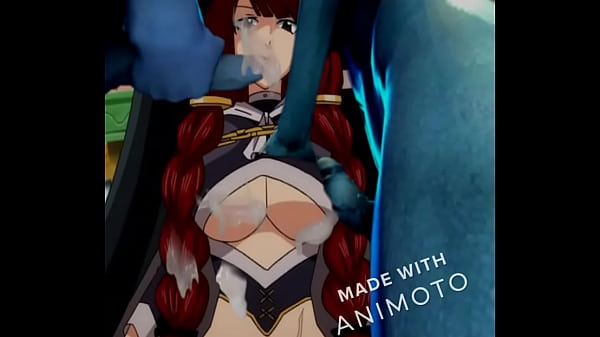 The sexy mage irene belserion is a cum dumpster for blue asari cocks 