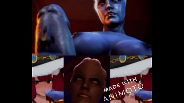 The sexy mage irene belserion is a cum dumpster for blue asari cocks 