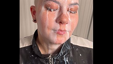 Bj, facial with rubbing the cum into my face, and post orgasm blowjob