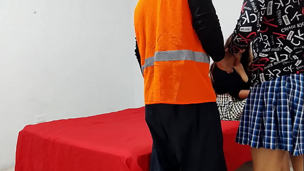 Nonton Hot Student Fucks The Street Sweeper In Front Of His Sister thumbnail