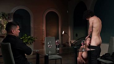 Play MP4 - My boss ends up getting me into a delicious threesome with his wife after finishing a work meeting&period;