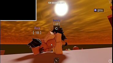 Slut gets used in roblox cumbat 
