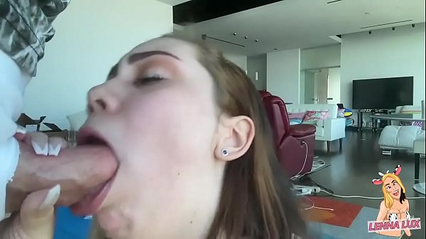 Play MP4 - Lenna Lux sucks Mike Adrianos fat cock