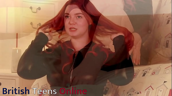 Redhead in latex footjob joi