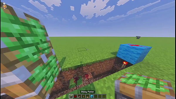 howto build 2x2 piston door in minecraft bedrock