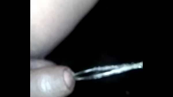 pissing forest at night