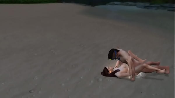 Поебалась с водолазом на песчаном пляже 