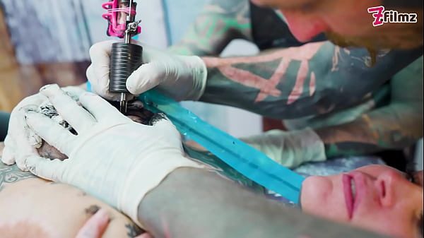 Tattooed Couple Fuck_With BigCocks Merry Gets Inked_Foursome