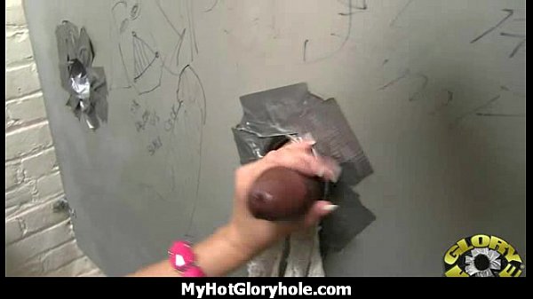 Horny Lady Enjoys Gloryhole Cocksucking_Interracial 18