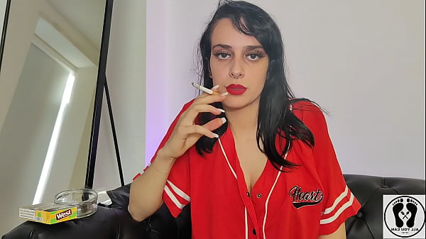 Hot Teen Smoking Deep Respirating Heavily Long Puffs Cigarrets thumbnail