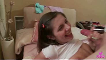 Evelyn F Strokes Liam D Hard With A Handjob While In Her Bright Pink Tank Top And White Panties Then Rides Him Cowgirl Switches To Reverse Cowgirl Gets Pounded Doggystyle And Receives His Facial! thumbnail