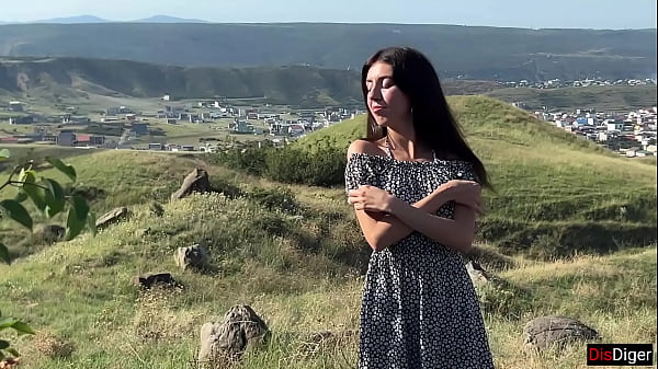 Nonton Gangbang In The Mountains - Three Guys Fuck Petite Brunette And Cum Inside Her thumbnail