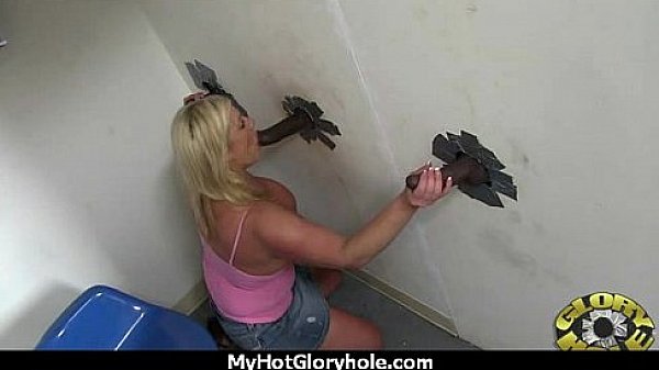 Sexy wild lady deepthroats at gloryhole 2 