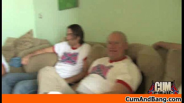 Blackgirl sucks manywhite cocks in_redneck_group 19
