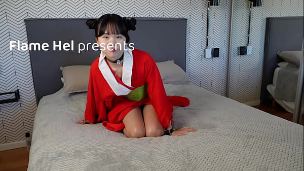 Beautiful kimono girl gets a creampie bwc in a small asian pussy