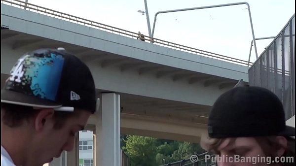 Facialcum forAlexis_Crystal_in public railway sex threesome_with 2 teen guys