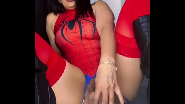 Play MP4 - Spider woman is about to cum over a big black cock