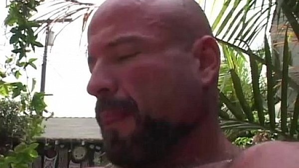 Twink Sucking a Gay Bear Power Cock 