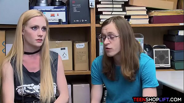 Teen couple caught banging by a security guard 