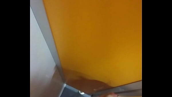 Big cum in public toilet