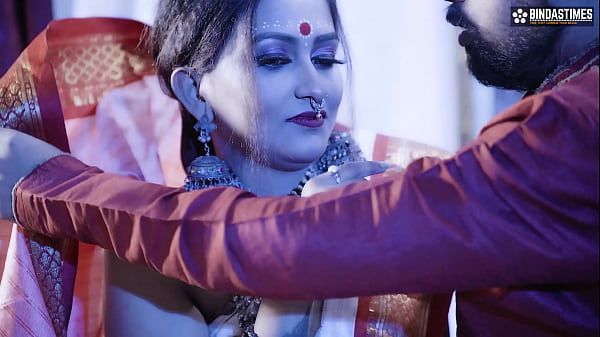 Play MP4 - Husband Shares His Cute Newly Married Wife with His Friend At Wedding night - Threesome Fuck