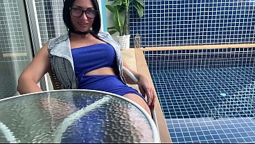 Nonton No Panties Milf Foot Teases Stranger Poolside &ndash; Rimjob & Cum In Mouth thumbnail
