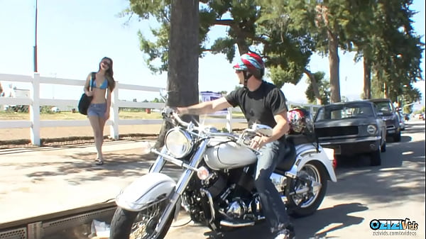 As The Brunette Ditches Her Classes She Gets Picked Up And Hammered By His Cock thumbnail