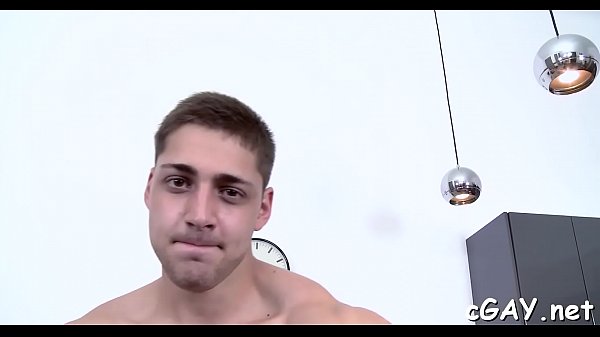 Double anal penetration during three-some homosexual sex