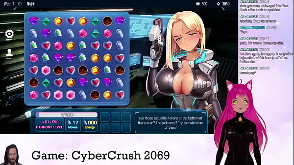 VTuber LewdNeko Plays CyberCrush 2069 Part1