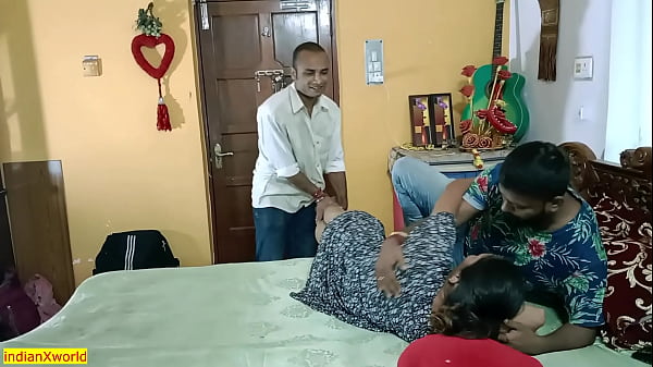 Indian boss got christmas day gift hot wife sharing sex
