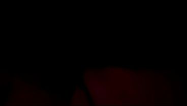 Amateur couple shares close passion with red lighting