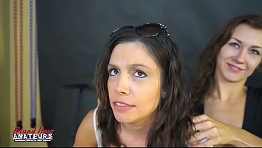 Jamie Litton And Meredith Petite Brunette Duo Messy Throat Passion Swallow! thumbnail