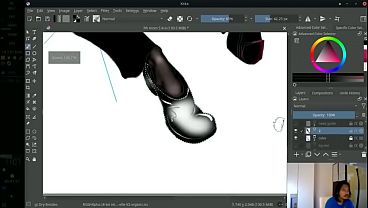 Drawing mum from that funny cartoon show 