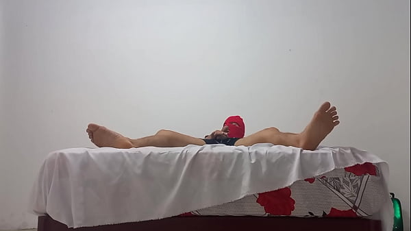 The newbie of the class wants to have sex with an inflated condom