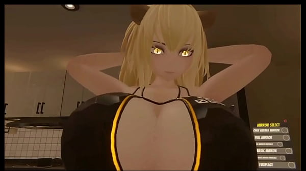 3D Cat Ears Blonde BreastExpansion Solo_POV w Sound added